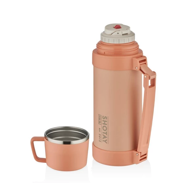 Shotay Nature Termos 1200Ml Pembe - Resim 2