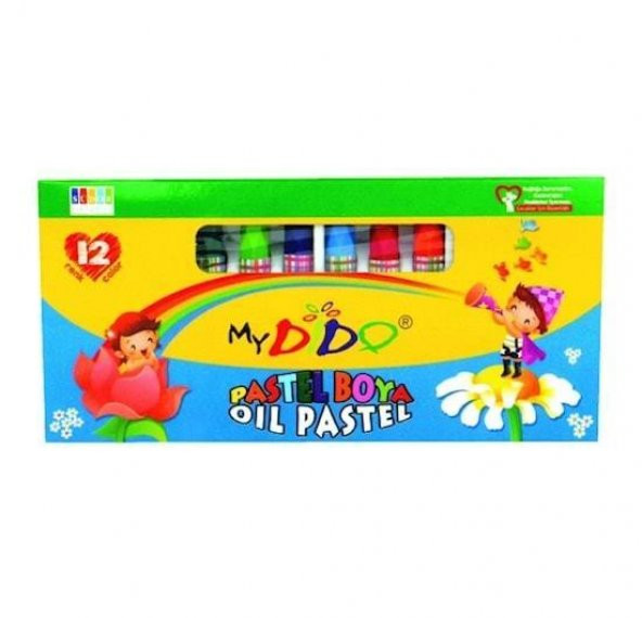 My Dido Pastel Boya Karton Kutu Köşeli 12 Renk MY622 ürün görseli 1
