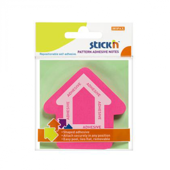 Hopax Stıckn Yapışkanlı Not Kağıdı Ok Şekilli 50 YP 70x70 Pembe 21542 ürün görseli 1