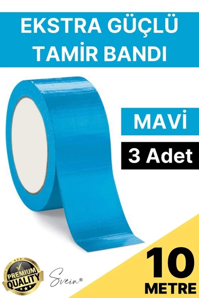 3 Adet 10 mt Mavi Tamir Takviye Kapatıcı Güçlü Onarım Bandı Su Geçirmez Sızdırmaz Dayanıklı Çatlak ürün görseli 1