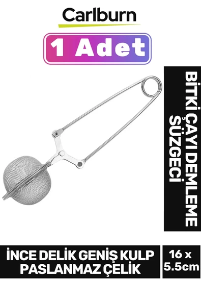 Yüksek Kaliteli Paslanmaz Çelik Dayanıklı Hijyenik İnce Delik Geniş Kulp Bitki Çayı Demleme Süzgeci ürün görseli 1