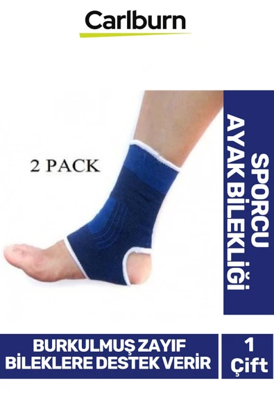 Özel Üretim Burkulmuş Zayıf Bileklere Destek Veren Unisex Sporcu Sağ Sol Ayak Bilekliği ürün görseli 1