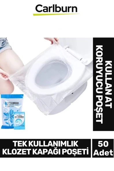 Seyahat Restaurant Avm Halka Açık Tuvalet Wc Hijyenik Tek Kullanımlık Klozet Kapağı Poşeti 50 Adet ürün görseli 1