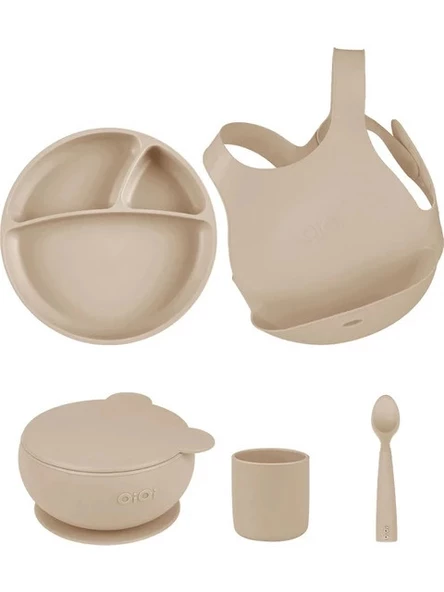 OiOi Blw Beslenme 5'li Set Bubble Beige ürün görseli 1