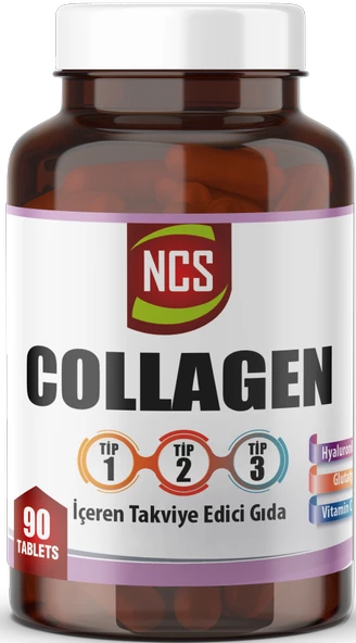 Ncs Hidrolize Collagen Tip 1-2-3 Hyaluronic Acid Glutatyon 90 Tablet ürün görseli 1