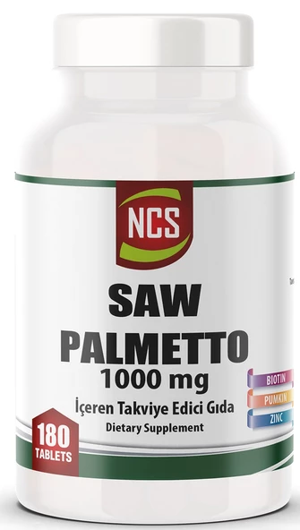 Ncs Saw Palmetto 1000 MG 180 Tablet Çinko Complex ürün görseli 1