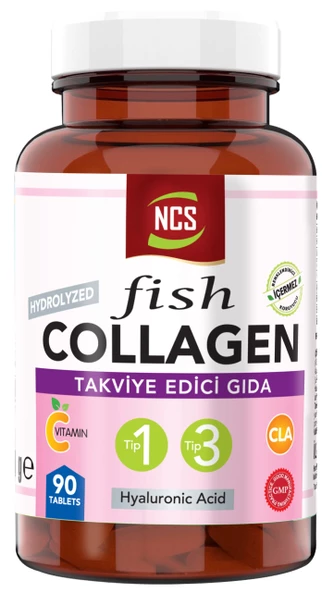 Ncs Balık Kollajen Type 1-3 Cla Biotin Çinko 90 Tablet ürün görseli 1
