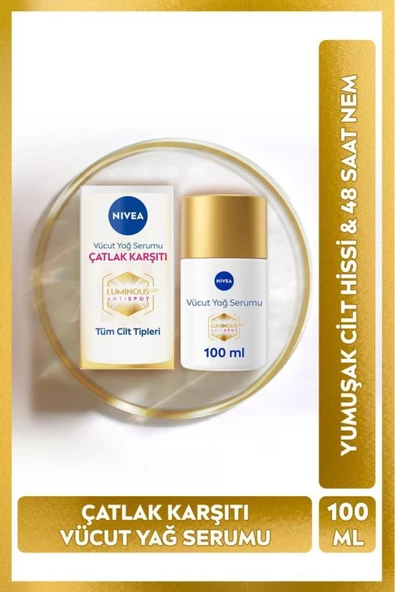 Nivea Luminous 630 Çatlak Karşıtı Vücut Yağ Serumu 100 ml ürün görseli 1