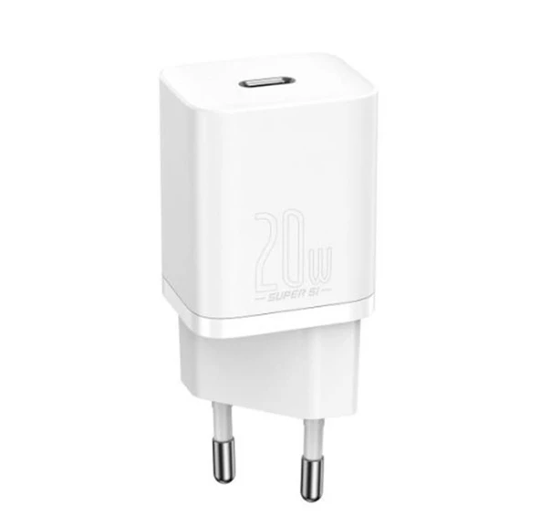 Baseus CCSUP-B02 Super Si QC Beyaz CCSUP-B02 20W Type-C Şarj Cihazı ürün görseli 1