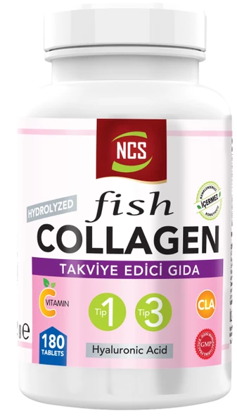 Ncs Balık Kollajen Type 1-3 Cla Biotin Çinko 180 Tablet ürün görseli 1