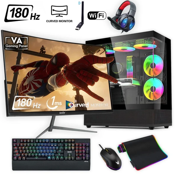Ventus 512 X Ryzen 7 5700X 32GB 1TB M.2 NVMe RTX 3060 8GB 24" 180 Hz Oyuncu Oem Seti ürün görseli 1