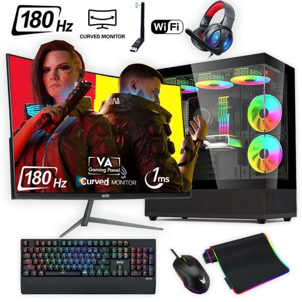 Ventus 507 X Ryzen 5 5500 16GB 1TB M.2 NVMe RTX 3060 8GB 24" 180 Hz Oyuncu Oem Seti ürün görseli 1