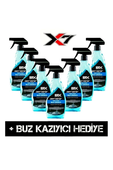Betax ARABA CAM BUZ ÇÖZÜCÜ SPREY 500 ml X 7 Adet & Buz Kazıyıcı Hediyeli ürün görseli 1