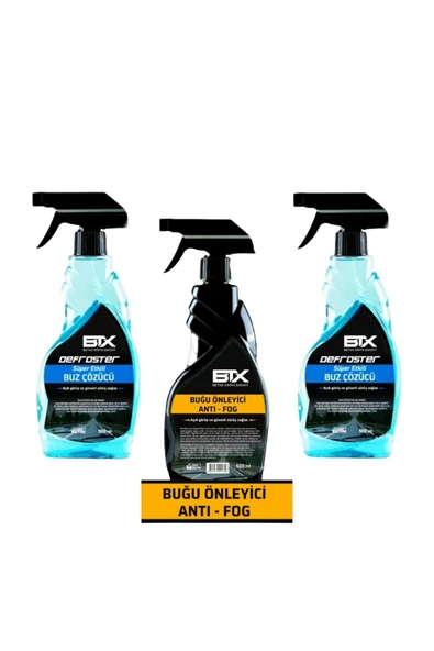 Betax Buz Çözücü Sprey 500 ml 2'li - Buğu Önleyici Sprey 500 ml ürün görseli 1