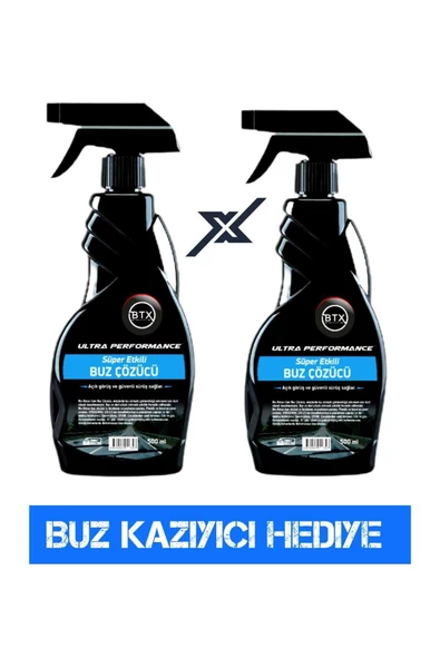 Betax BUZ ÇÖZÜCÜ SPREY ULTRA PERFORMANCE 2'Lİ 500 ML + BUZ KAZIYICI HEDİYELİ ürün görseli 1