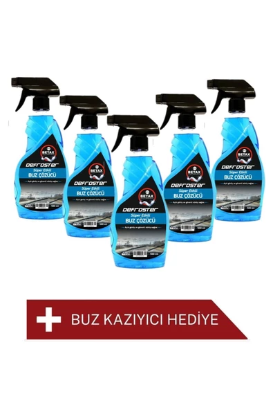 Betax Buz Çözücü 5 li Pratik Buz Kazıyıcı Hediyeli ürün görseli 1