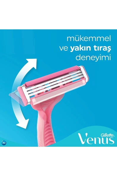 Gillette Venus Simply 3 Blister Bıçak 4'lü - Resim 5
