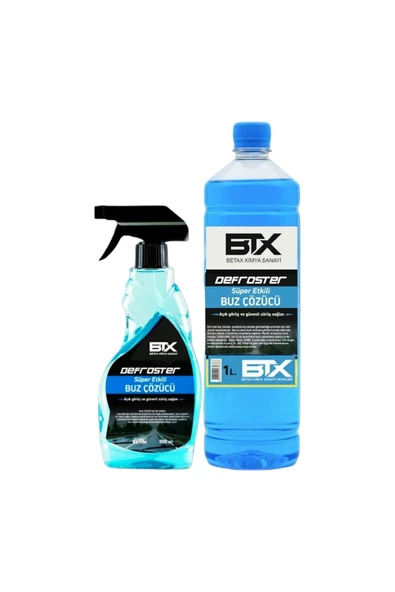 Betax SÜPER ETKİLİ BUZ ÇÖZÜCÜ SPREY 500 ML + 1 LT YEDEKLİ ürün görseli 1