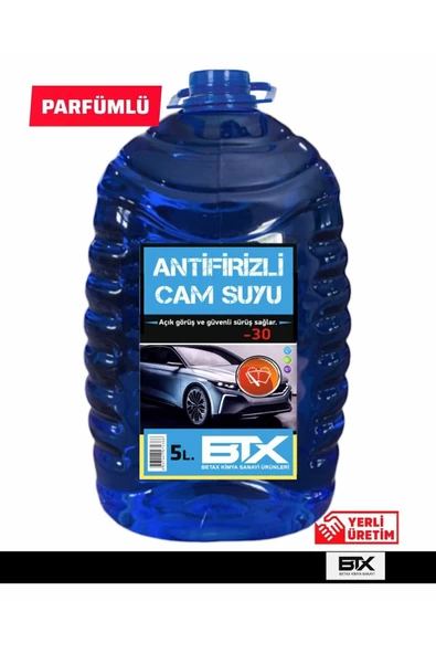 Betax Antifrizli Parfümlü Oto Cam Suyu 5 Lt -30 Derece ürün görseli 1