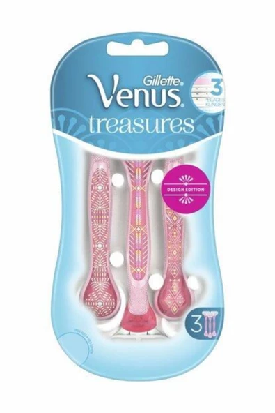 Gillette Venus Treasures Tıraş Bıçağı 3'lü ürün görseli 1