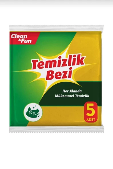 Clean & Fun 5'li Temizlik Bezi ürün görseli 1