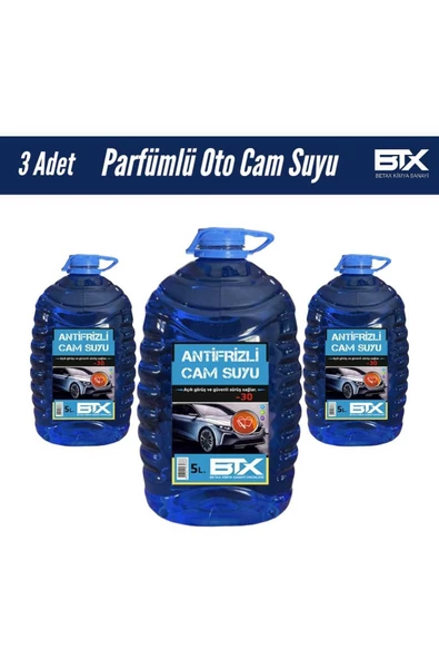 Betax 3'lü Antifrizli Parfümlü Oto Cam Suyu 5 Lt -30 Derece ürün görseli 1