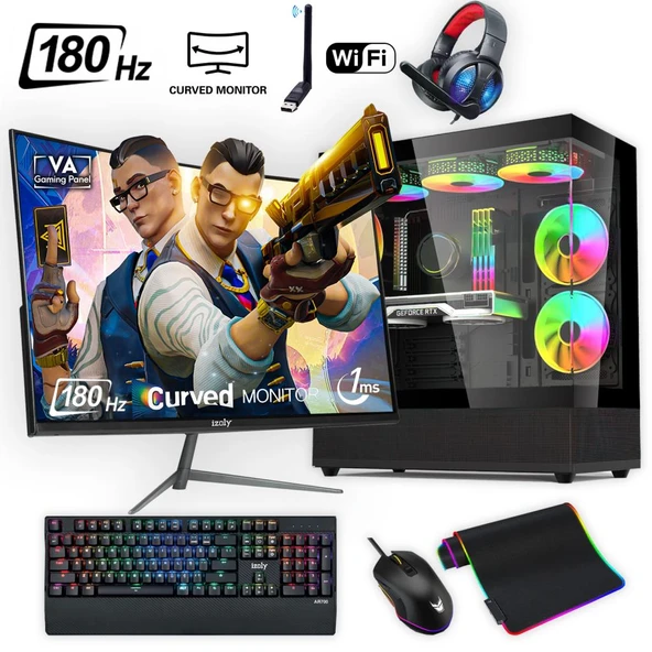 Ventus 505 X Ryzen 5 5500 16GB 512GB M.2 NVMe RTX 3060 8GB 24" 180 Hz Oyuncu Oem Seti ürün görseli 1