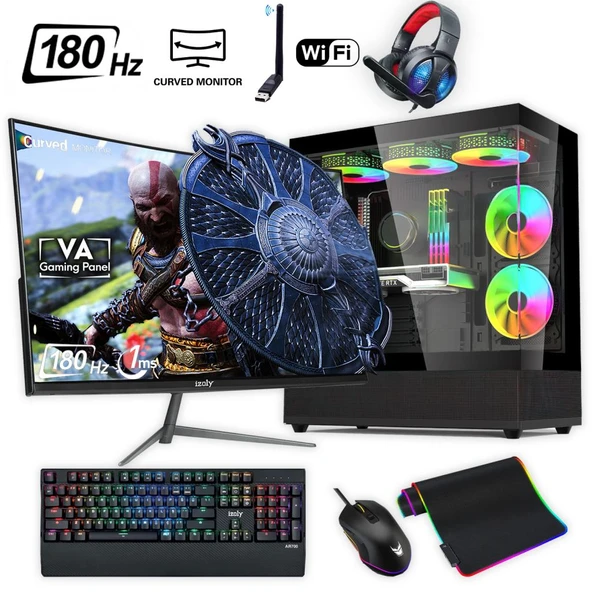 Ventus 504 X i5-10400F 32GB 1TB M.2 NVMe RTX 3060 8GB 24" 180 Hz Oyuncu Oem Seti ürün görseli 1
