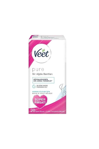 Veet Tüy Dökücü Sir Ağda Bandı Süper Fırsat 20'li ürün görseli 1