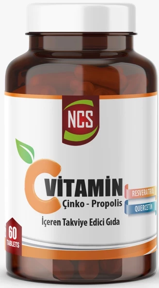 Ncs Vitamin C Çinko Propolis 60 Tablet Vitamin D Quercetin Resveratrol ürün görseli 1