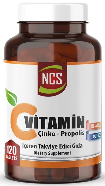 Ncs Vitamin C Çinko Propolis 120 Tablet Vitamin D Quercetin Resveratrol ürün görseli 1
