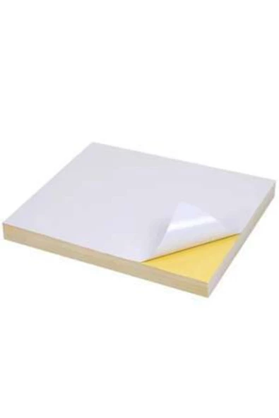 100 Adetadet Kuşe Yapışkanlı Etiket Sticker A3 Ebat 29,7x42 Cm ürün görseli 1