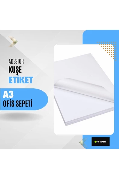 Adestor A3 Kuşe Etiket 50 Adet ürün görseli 1