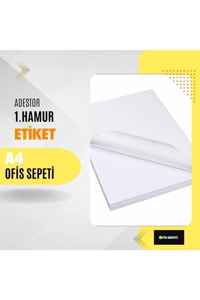 A4 1.hamur Etiket 100 Lü ürün görseli 1