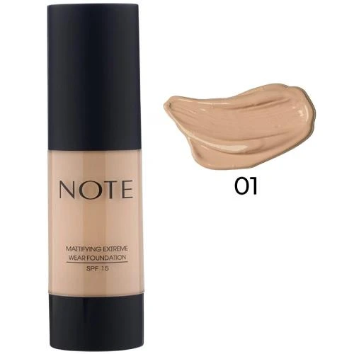 Note Mattifying Extreme Fondöten - 01 Beige - Resim 5