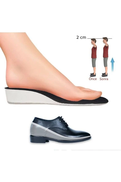 Boy Uzatan Tabanlık 2 cm Ayakkabı Içi Asansör Taban Hava Yastıklı Tam Boy Yükseltici Gizli Tabanlık ürün görseli 1