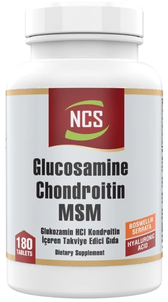 Glucosamine Chondroitin Msm 180 Tablet Boswellia Glukozamin ürün görseli 1