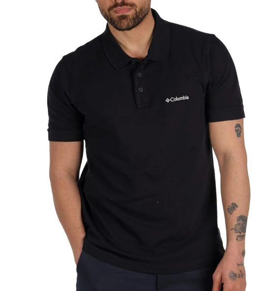 Columbia M Cascade Range Solid Polo II Erkek Polo Yaka Tişört CS0124-010 ürün görseli 1