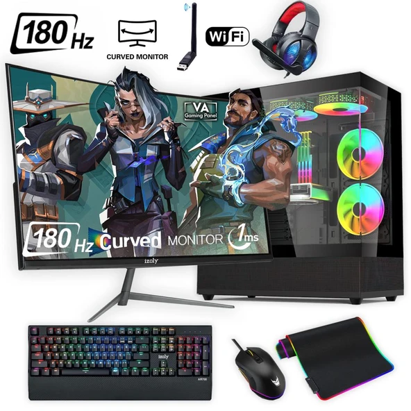 Ventus 501 X i5-10400F 16GB 512GB M.2 NVMe RTX 3060 8GB 24" 180 Hz Oyuncu Oem Seti ürün görseli 1