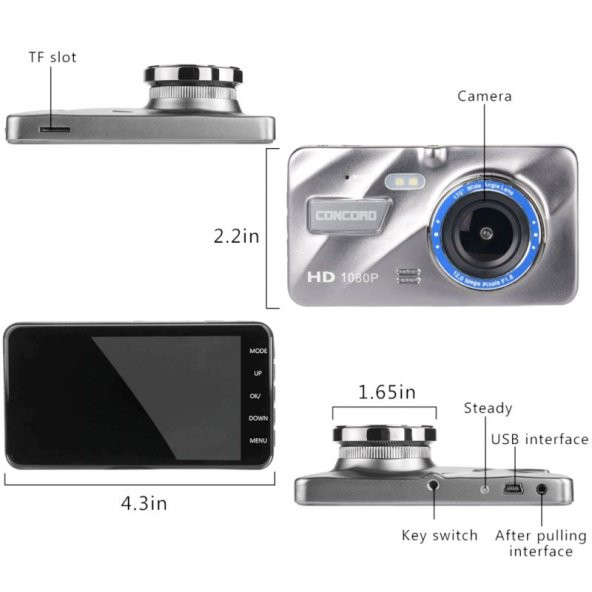 Araç İçi Kamera  Full HD 1296P 4.0 - Resim 2