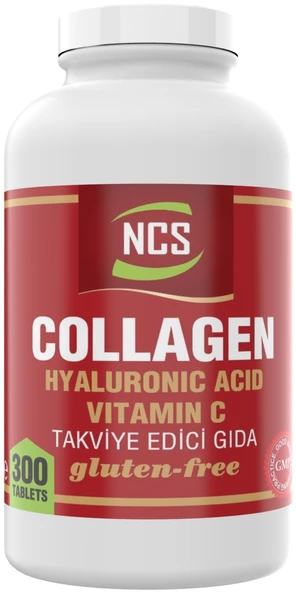 Ncs Hidrolize Collagen 300 Tablet Hyaluronic Acid Vitamin C Tip 1-2-3 Kolajen ürün görseli 1