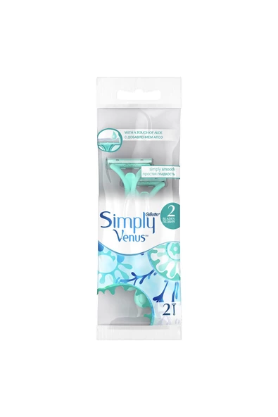 Gillette Venüs Simply 2 Kadın Tıraş Bıçağı 2'li ürün görseli 1