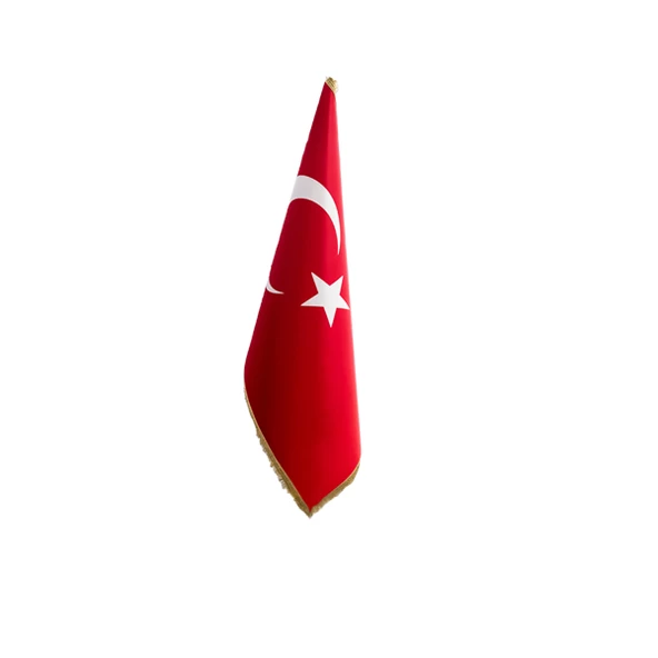 Türk Makam Bayrağı Telalı+Simli (Direksiz) ürün görseli 1