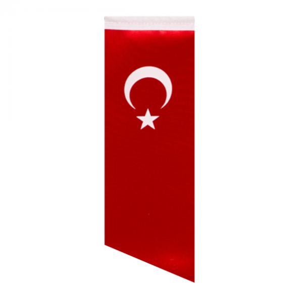 Yan Kesim Türk Masa Bayrağı (Direksiz) 8,5x25 cm ürün görseli 1