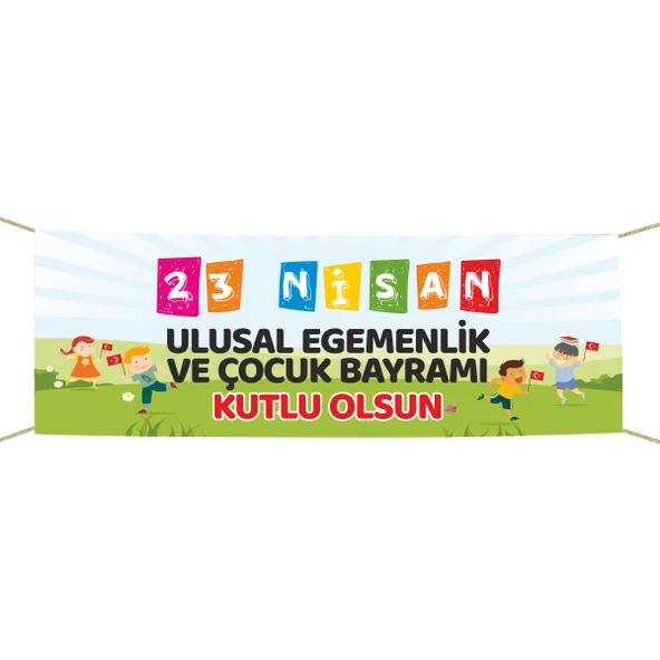 23 Nisan Afiş - Pankart 75x300 cm ürün görseli 1