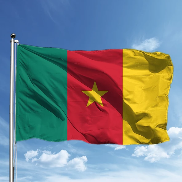 Kamerun Bayrağı 50*75 ürün görseli 1