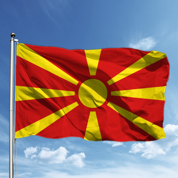 Makedonya Bayrağı 50*75 ürün görseli 1