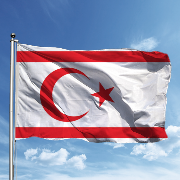 Kuzey Kıbrıs Türk Cumhuriyeti Bayrağı 150*225 ürün görseli 1
