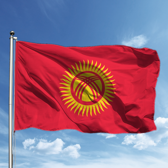 Kırgızistan Bayrağı 70*105 ürün görseli 1