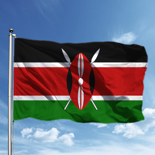Kenya Bayrağı 150*225 ürün görseli 1